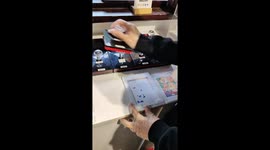 Master creates landscape using multiple stamps in China