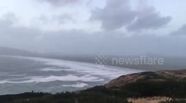 UK: Storm Ashley Whips Up Rough Seas In Wales