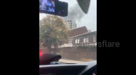 Fire breaks out at east London apartment building triggering evacuations