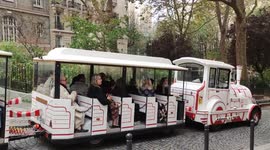 Paris tourist train of Montmartre. 21 oct 2024
