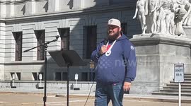 US: Trump Train Rise for Liberty Rally at State Capitol