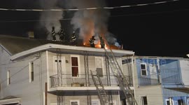 Dramatic Video from 2nd Alarm House fire, Mount Carmel, Pennsylvania