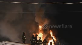 Dramatic Video from 2nd Alarm House fire, Mount Carmel, Pennsylvania