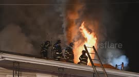 Dramatic Video from 2nd Alarm House fire, Mount Carmel, Pennsylvania