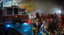 Dramatic Video from 2nd Alarm House fire, Mount Carmel, Pennsylvania