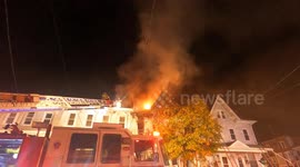 Dramatic Video from 2nd Alarm House fire, Mount Carmel, Pennsylvania
