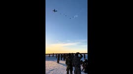 Service member deploys parachute just in time during freefall in Alaska