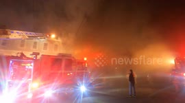 Dramatic Video from 2nd Alarm House fire, Mount Carmel, Pennsylvania