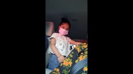 Woman corrects husband's grammar as he is telling off daughter