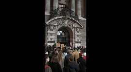 Rally outside the old Baily after Police officer cleared of murdering Chris Kaba