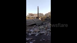 Lebanon: Scenes of the damage following the Israeli raid on the Al-Qard Al-Hassan branch in the Al-Barakat area in the southern suburbs of Beirut