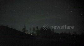 Meteor Flashes Across Sky