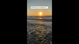 October ocean views from sunrise to sunset in Myrtle Beach, SC!