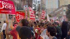 US: CUNY Union Members Arrested During Protest Demanding Higher Wages