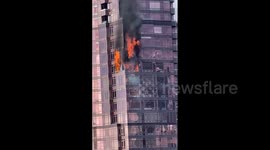 Canada: Fire Erupts At High-Rise Residential Building In Downtown Vancouver
