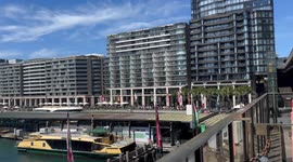 Long queue at Opera House to see King in Sydney, Australia