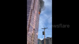 Canada: Fire Erupts At High-Rise Residential Building In Downtown Vancouver 2
