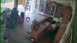 Mother playfully hides from baby in creative way