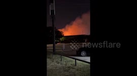 US: Massive Fire Erupts At Pallet Yard In Dallas 2