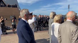 ‘God save the King’ is played as Their Majesties meet the public in Sydney, Australia