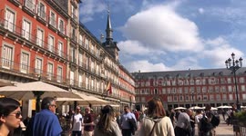 Borussia Dortmund fans gather in Madrid hours before Champions League clash with Real Madrid