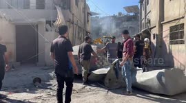 Lebanon: Damage in Beirut after yesterday night Israeli strike