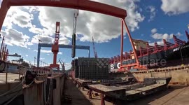 China's self-developed LNG container vessel delivered in port city