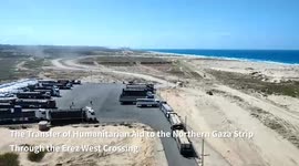 Gaza Strip: Over 230 Trucks Carrying Food, Water, Medical Supplies, and Shelters Were Transferred to the Northern Gaza Strip