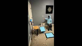 Ping Pong Bottle Flip Trick Shot