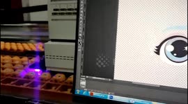 Machine Prints Eyes on Toy Doll Heads