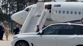 Their Majesties depart Australia