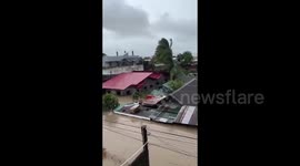Tropical storm Trami triggers massive flooding, causes power outage in Philippines