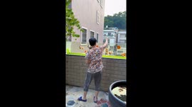 Unique balcony fish tank in China gives illusion of floating fish