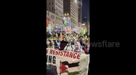 US: Huge numbers of protesters took to the streets of New York City, demanding the complete liberation of Palestine