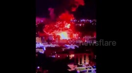 Lebanon: Another video of the raid on the southern suburb of Beirut, which specifically targeted a residential building complex in the Laylaki area