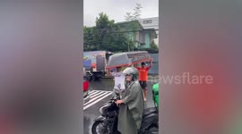 Volunteers help pack and deliver relief goods to Tropical Storm Trami survivors