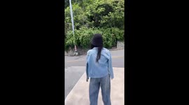 Woman regrets beckoning over monkey to touch her hand