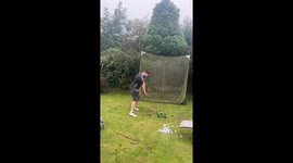Golf swing gone wrong in Edinburgh