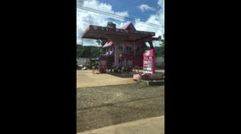 Hello Kitty-themed pink gas station amazes travellers