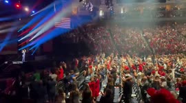 US: Supporters Gather at Trump Rally in Duluth