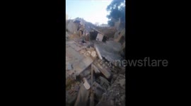 Lebanon: The aftermath of destruction caused by Israeli shelling in Al-Laylaki