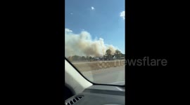 US: Wildfire Erupts Near Jasper, Missouri