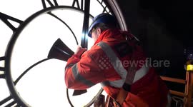 Newcastle train station clocks working again after 50 years