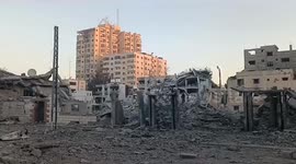 Palestine: Israel War Planes Intensify the Bombing of Central Gaza City