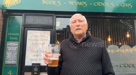 Beer fan on UK pub crawl for 55 years sinks pint in 12,000th boozer