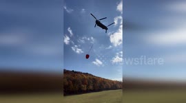 US: Fierce Brush Fires Near Lamentation Mountain Battled by Connecticut National Guard