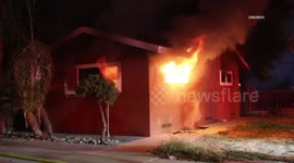 US, Bakersfield: Bakersfield Vacant House Burns Again