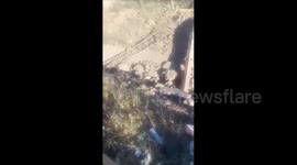Lebanon: The effects of destruction at the Josi crossing after it was targeted by the Israeli forces