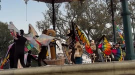Dis de Los muertos at olvera street in Los Angeles, California