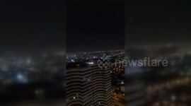 Iran: Tehran at night followinfg the Israeli attack